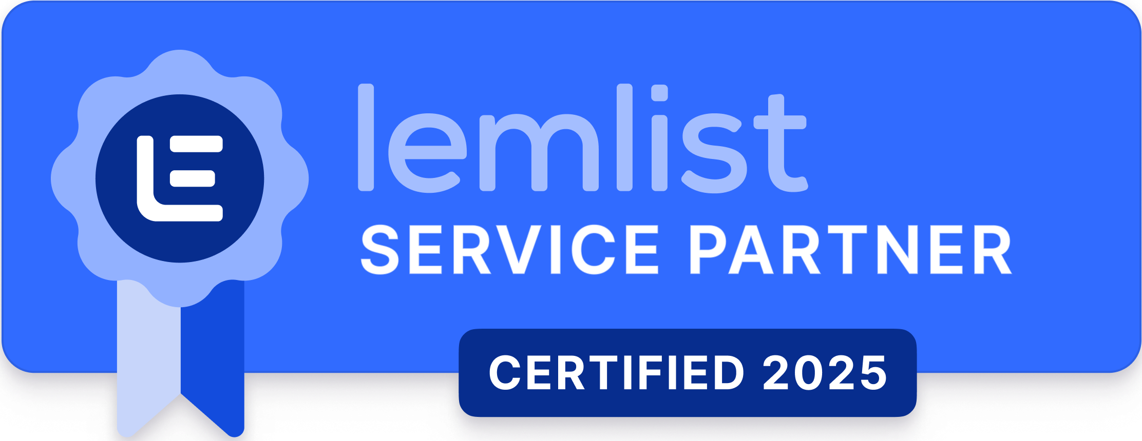 lemlist Service Partner Certified 2025